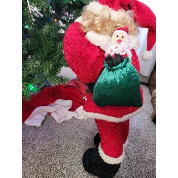Dan Dee Collectors Choice Doll Blonde Girl Eyes Covered Vintage 32" Santa Outfit - Picture 5 of 9